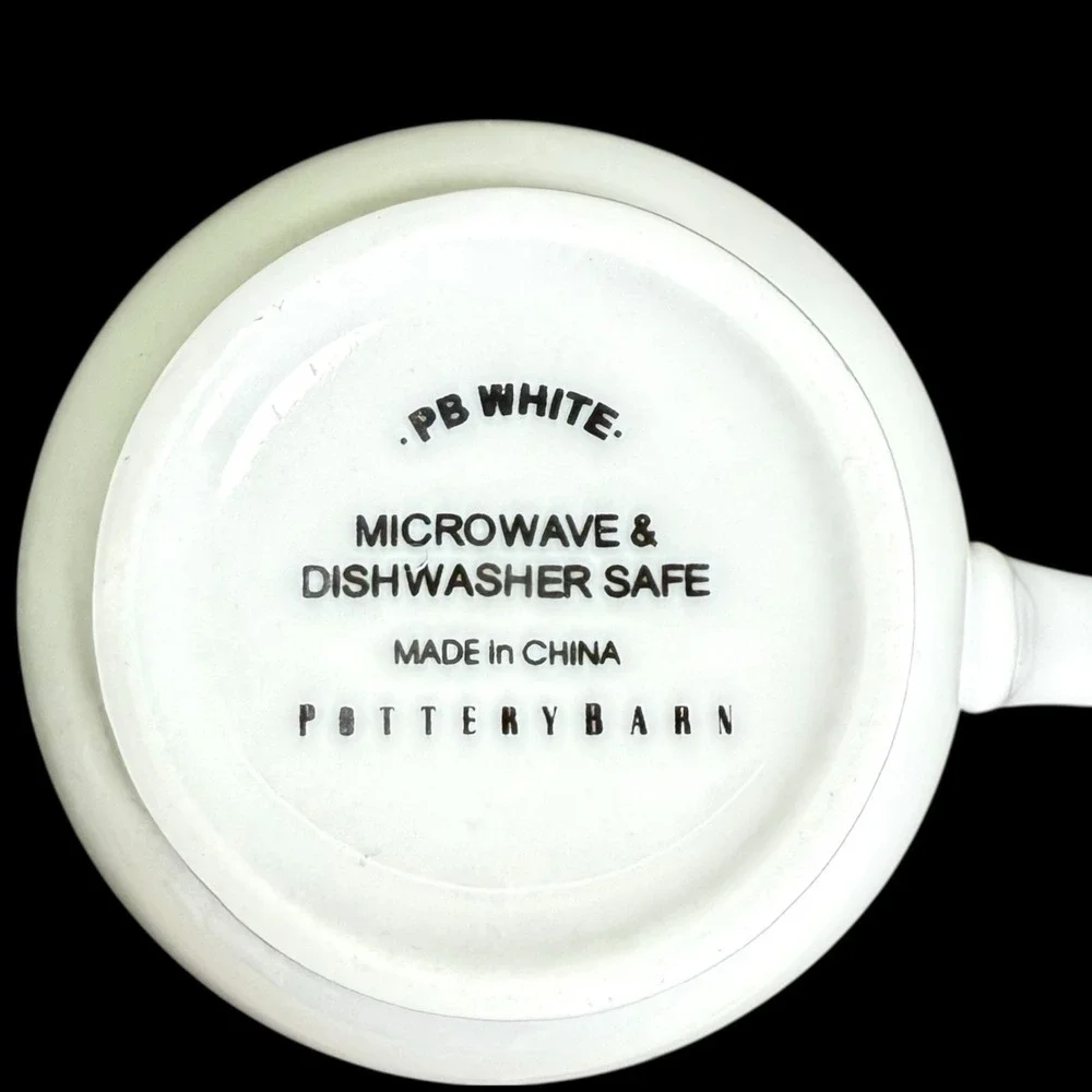 Pottery Barn PB White Porcelain 4‎ 1/2